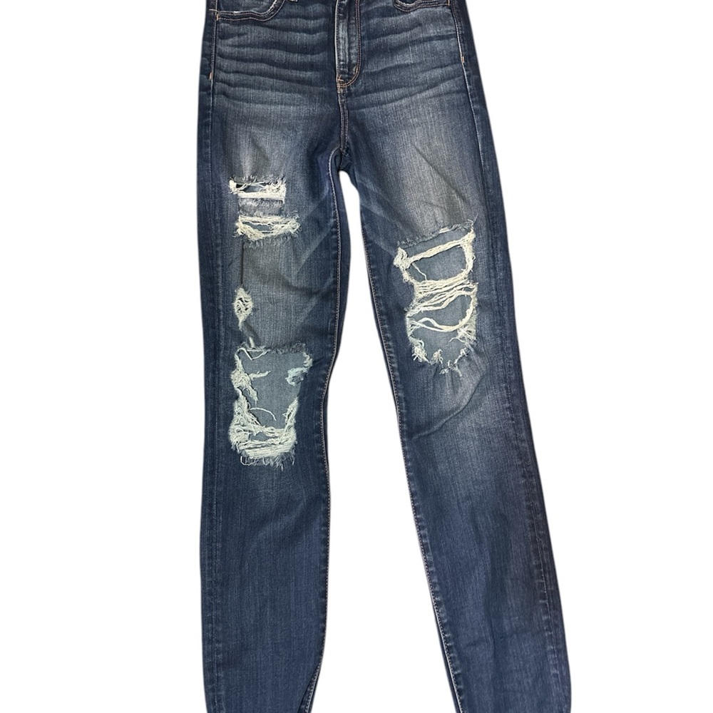 Distressed Blue Jeans for Women(AMERICAN EAGLE)